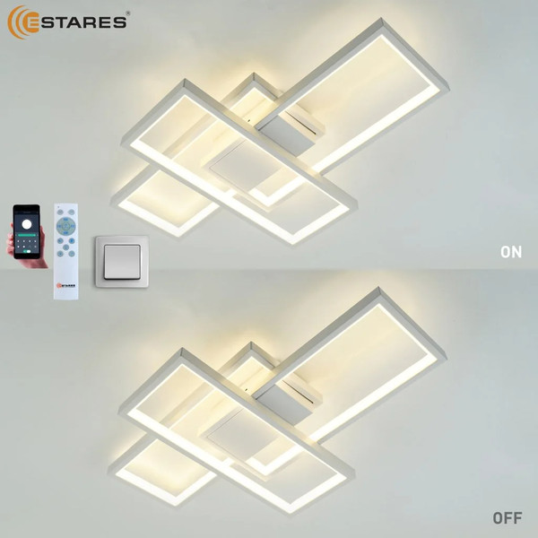 Изображение товара Люстра Estares Sven 65W 3S-APP-550x360x80-WHITE/WHITE-220-IP20