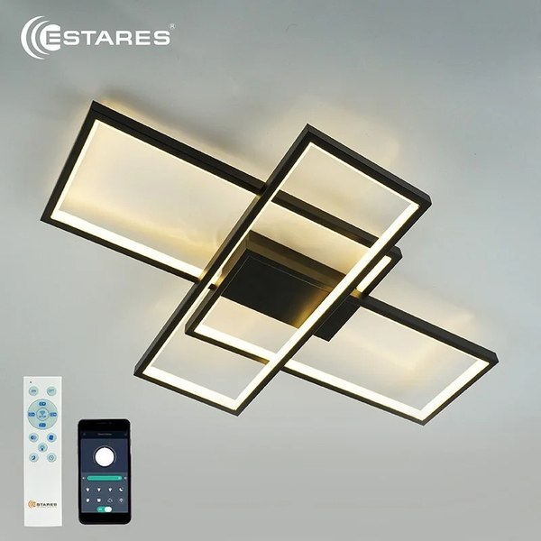 Изображение товара Люстра Estares Sven 65W 3S-APP-550x360x80-BLACK/WHITE-220-IP20