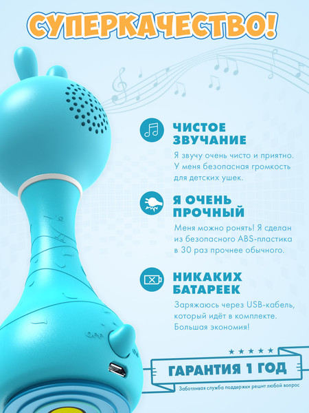 Изображение товара Интерактивная игрушка Alilo Умный зайка R1 / 60905N (голубой)