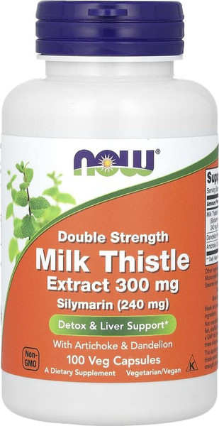 Изображение товара Пищевая добавка NOW Silymarin Milk Thistle Extract 300mg (50капсул)