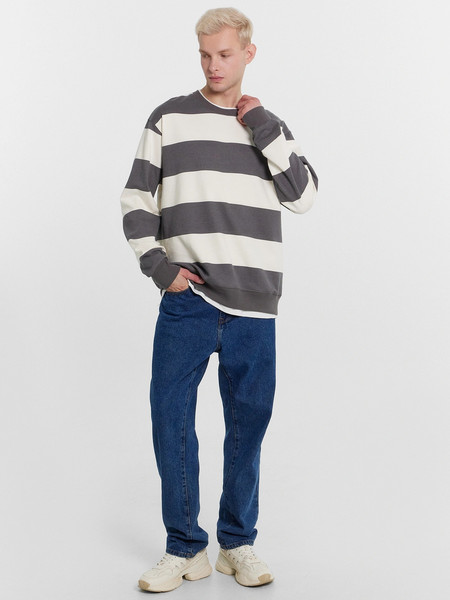 Изображение товара Свитшот Mark Formelle 121813/1 (р.100-170/176, серо-молочная полоска)