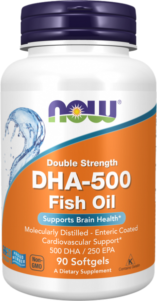 Изображение товара Жирные кислоты NOW Omega-3 DHA-500 75% (90капсул)