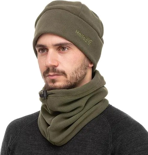 Изображение товара Шапка для охоты и рыбалки Helios Polaris + бафф / T-HS-HB-H (р-р XL, хаки)
