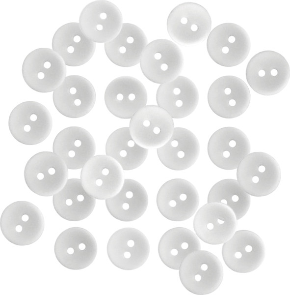 Изображение товара Набор пуговиц Sentex P-001-11.5/2 (50шт, белый)