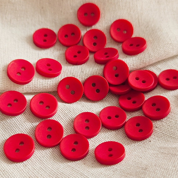 Изображение товара Набор пуговиц Sentex P-001-11.5/2 (50шт, красный)