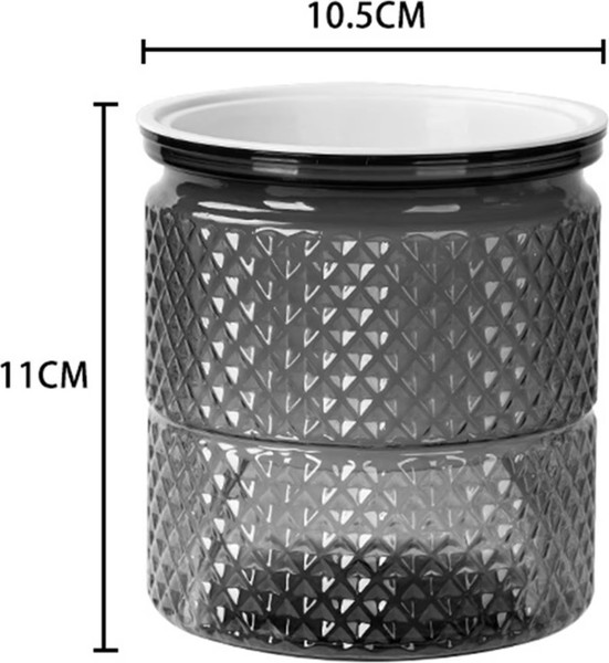 Изображение товара Кашпо BOTANICA Crystal 10.5x11см (серый)