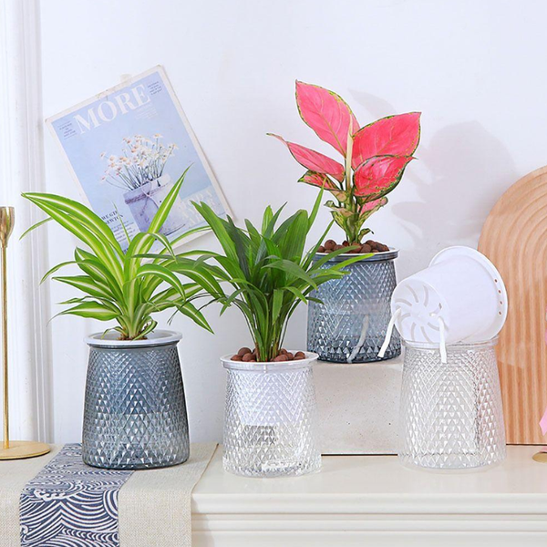 Изображение товара Кашпо BOTANICA Klesh 10x12см (серый)