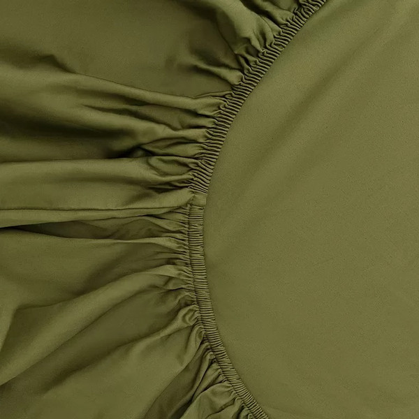 Изображение товара Простыня Tkano Meditation TK24-FS0037 на резинке (оливковый)