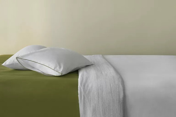 Изображение товара Простыня Tkano Meditation TK24-FS0037 на резинке (оливковый)