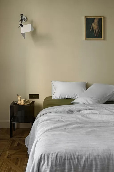 Изображение товара Простыня Tkano Meditation TK24-FS0037 на резинке (оливковый)