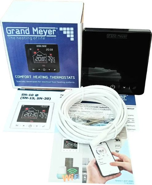 Изображение товара Терморегулятор для теплого пола Grand Meyer Wi-Fi SN-20