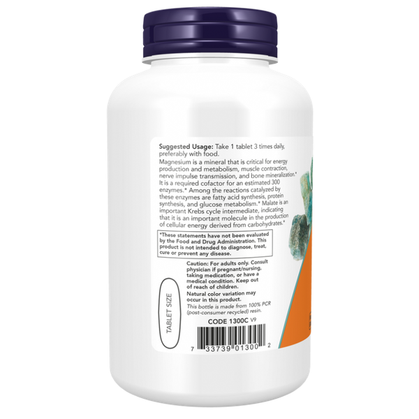 Изображение товара Минерал NOW Magnesium Malate 1000mg (180таблеток)