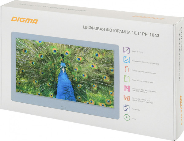 Изображение товара Цифровая фоторамка Digma PF-1043 (белый)