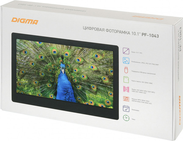 Изображение товара Цифровая фоторамка Digma PF-1043 (черный)