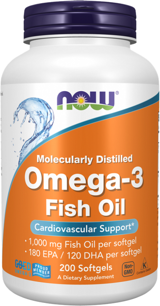 Изображение товара Жирные кислоты NOW Omega-3 30% (200капсул)