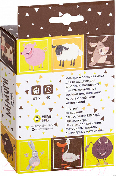 Изображение товара Настольная игра Muravey Games Мемори Ферма / ТК008