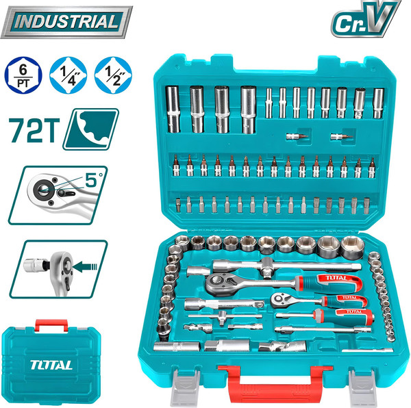 Изображение товара Универсальный набор инструментов TOTAL THT421942