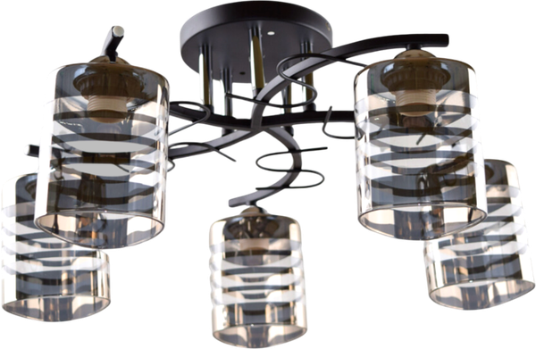 Изображение товара Люстра Aitin-Pro НПБ 02-5x60-101 / 5004A/5 (черный/хром)