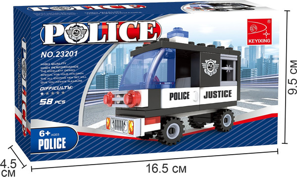 Изображение товара Конструктор Keyixing Полиция 23201 / 460613