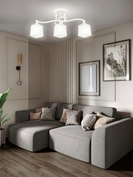 Изображение товара Люстра Aitin-Pro НПБ 02-3x60-101 / 6085/3 (белый)