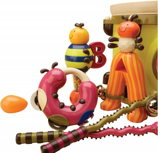 Изображение товара Музыкальная игрушка B.Toys Набор музыкальных инструментов с барабаном и погремушками 68605