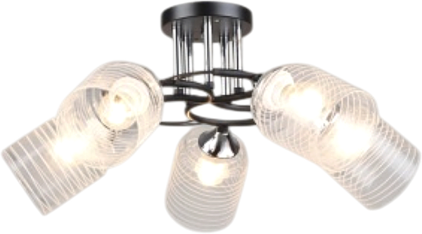 Изображение товара Люстра Aitin-Pro НПБ 02-5x60-101 / K2246/5 (черный/хром)