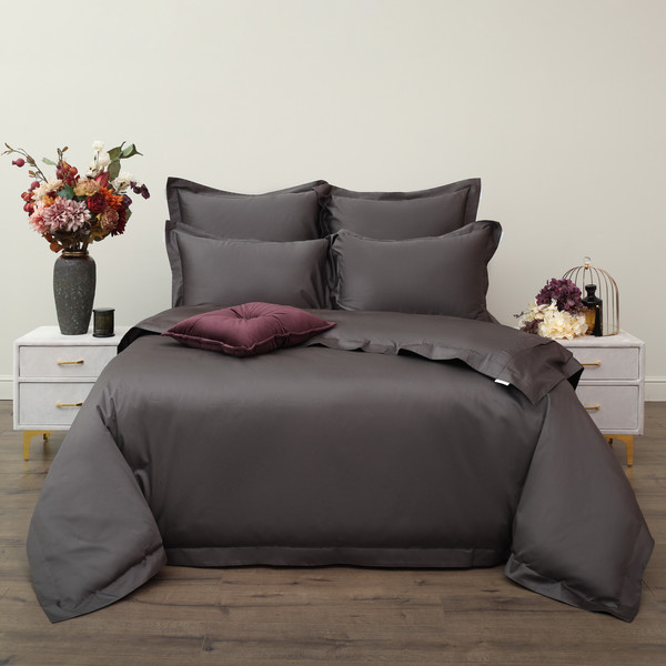 Изображение товара Комплект постельного белья Sofi de Marko Моно Евро / Евро-Мн-ан (антрацит)