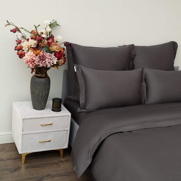 Изображение товара Комплект постельного белья Sofi de Marko Моно Евро Макси / Евро-МК-Мн-ан (антрацит)
