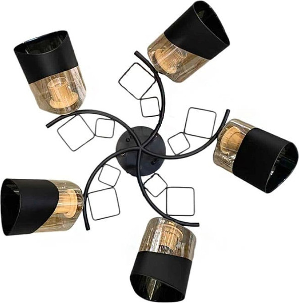 Изображение товара Люстра Aitin-Pro НПБ 02-5x60-101 / K2172/5 (черный/золото)