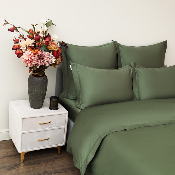 Изображение товара Комплект постельного белья Sofi de Marko Моно Евро / Евро-Мн-млт (малахитовый)