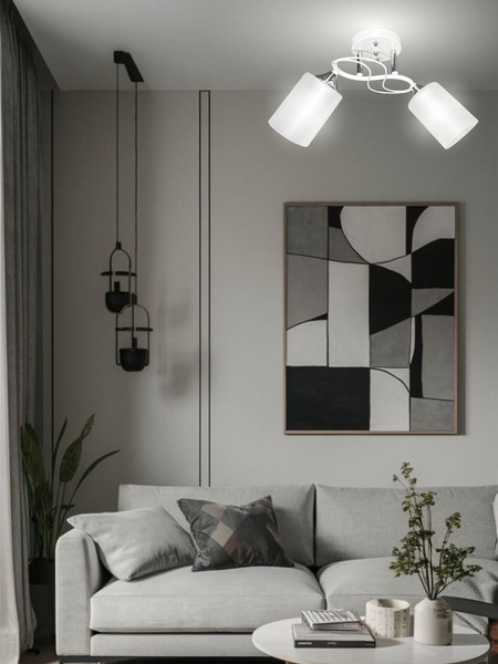 Изображение товара Потолочный светильник Aitin-Pro НПБ 02-2x60-101 / 6108A/2 (белый/хром)