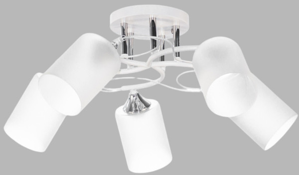 Изображение товара Люстра Aitin-Pro НПБ 02-5x60-101 / 6108A/5 (белый/хром)