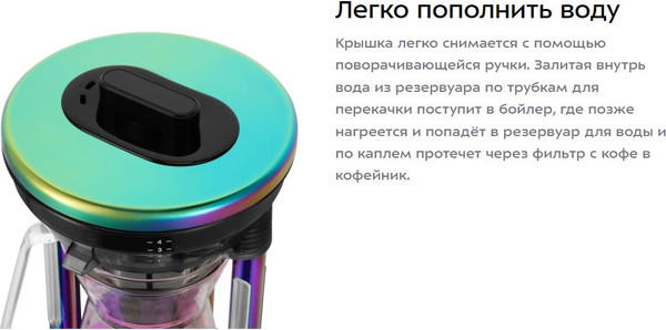 Изображение товара Капельная кофеварка Kitfort Кемекс КТ-7488