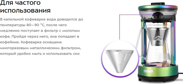 Изображение товара Капельная кофеварка Kitfort Кемекс КТ-7488