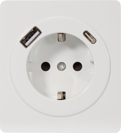 Изображение товара Розетка Kranz Round KR-78-0704-1 (перламутр)