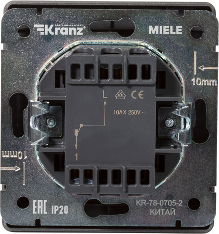 Изображение товара Выключатель Kranz Round KR-78-0705-2 (титан)