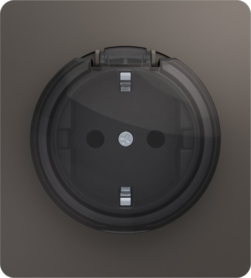 Изображение товара Розетка Kranz Round KR-78-0702-2 (титан)