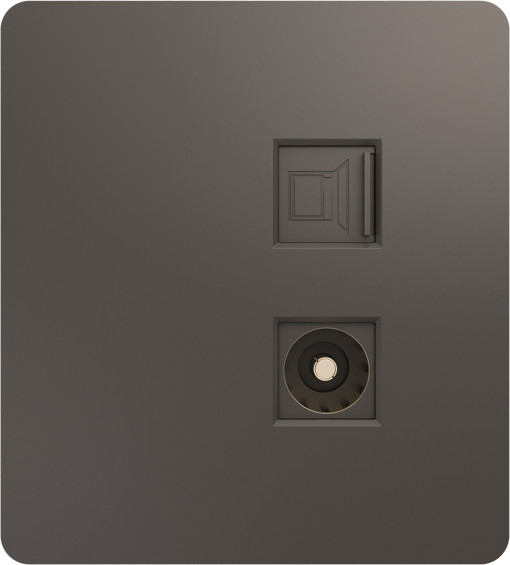 Изображение товара Розетка Kranz Round KR-78-0722-2 (титан)