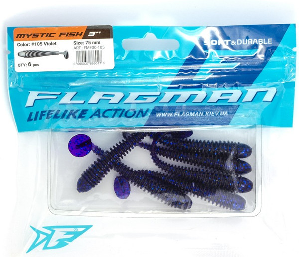 Изображение товара Мягкая приманка Flagman Fishing Mystic Fish 3 / FMF-30-105