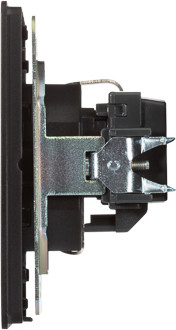 Изображение товара Розетка Kranz Round KR-78-0701-3 (оникс)