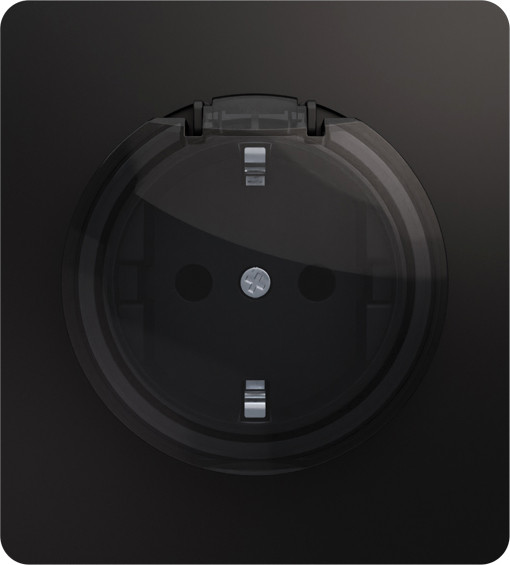Изображение товара Розетка Kranz Round KR-78-0702-3 (оникс)