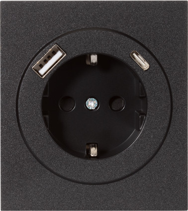 Изображение товара Розетка Kranz Strong KR-78-0704-5 (антрацит)