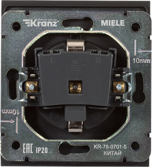 Изображение товара Розетка Kranz Strong KR-78-0701-5 (антрацит)