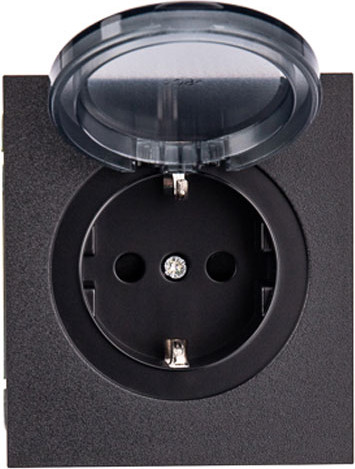 Изображение товара Розетка Kranz Strong KR-78-0702-5 (антрацит)