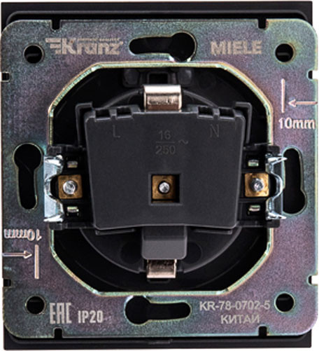 Изображение товара Розетка Kranz Strong KR-78-0702-5 (антрацит)