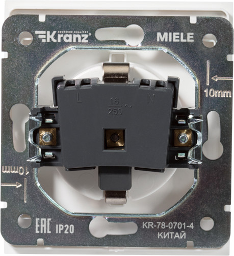 Изображение товара Розетка Kranz Strong KR-78-0701-4 (жемчуг)