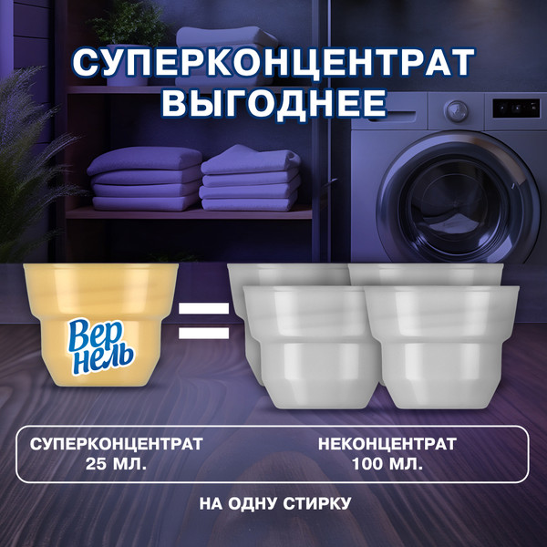 Изображение товара Кондиционер для белья Вернель Ароматерапия Ароматы для сна Лаванда и Сандал (1.74л)