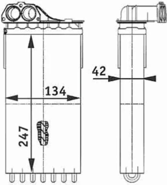 Изображение товара Радиатор отопителя NRF 53557