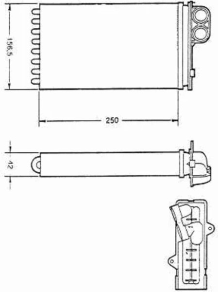 Изображение товара Радиатор отопителя NRF 58629