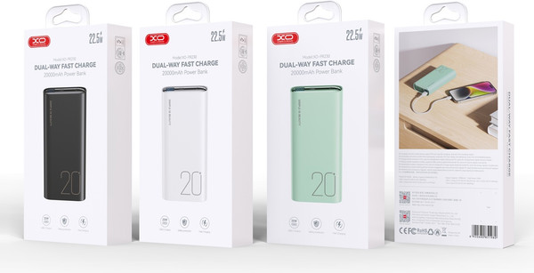 Изображение товара Портативное зарядное устройство XO PR230 20000mAh (белый)